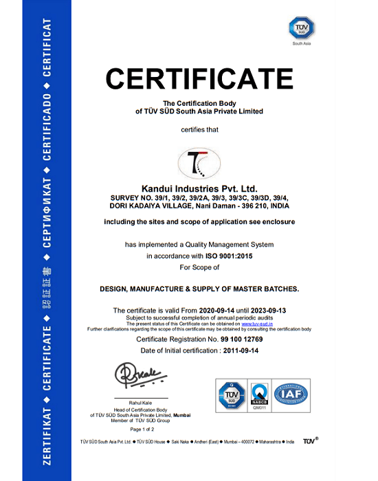 ISO Certificate